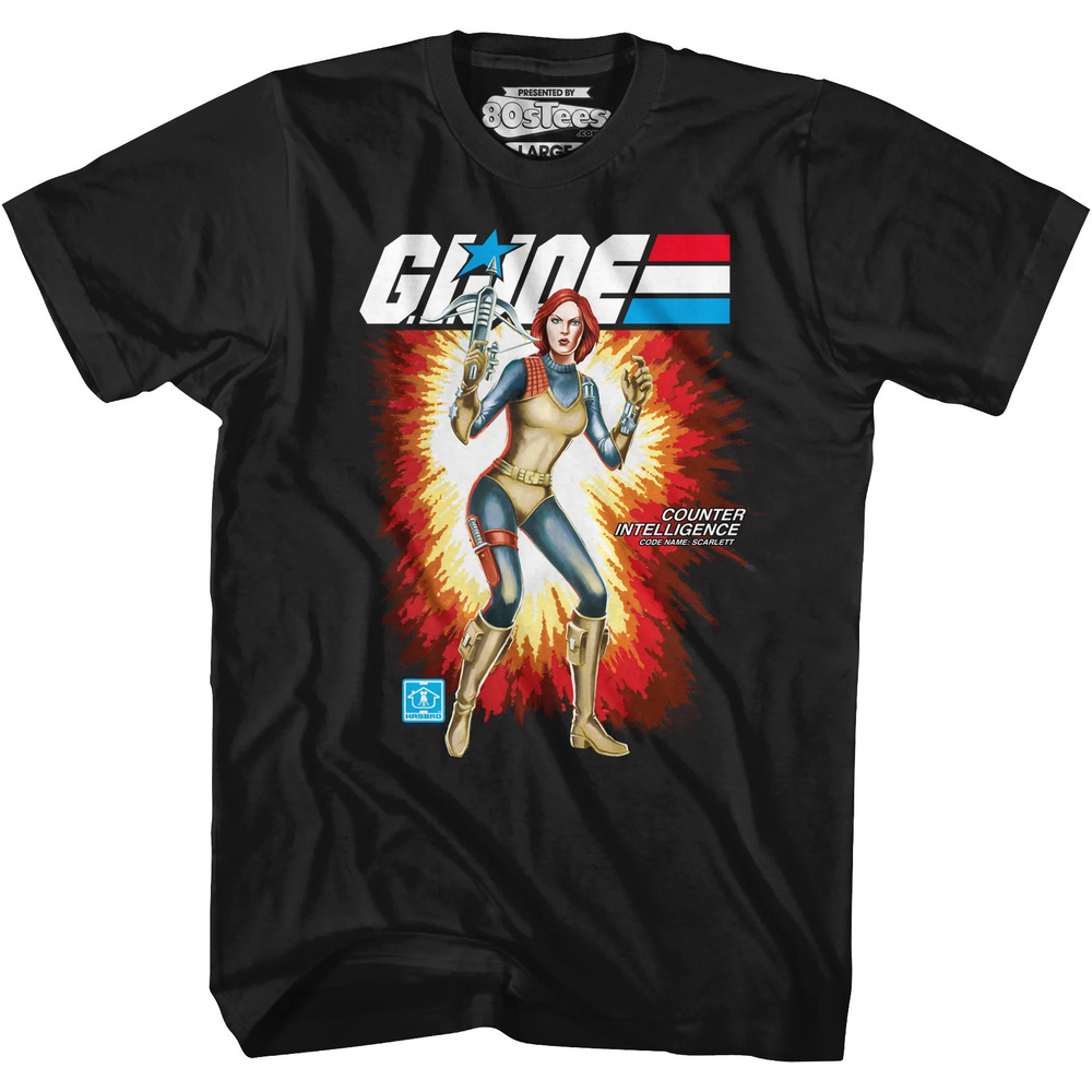 Box Art Scarlett Gi Joe Tshirt